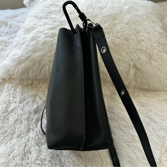 Rebecca Minkoff Megan Gray Deep Slate Crossbody Shoulder Bag - Picture 8 of 15